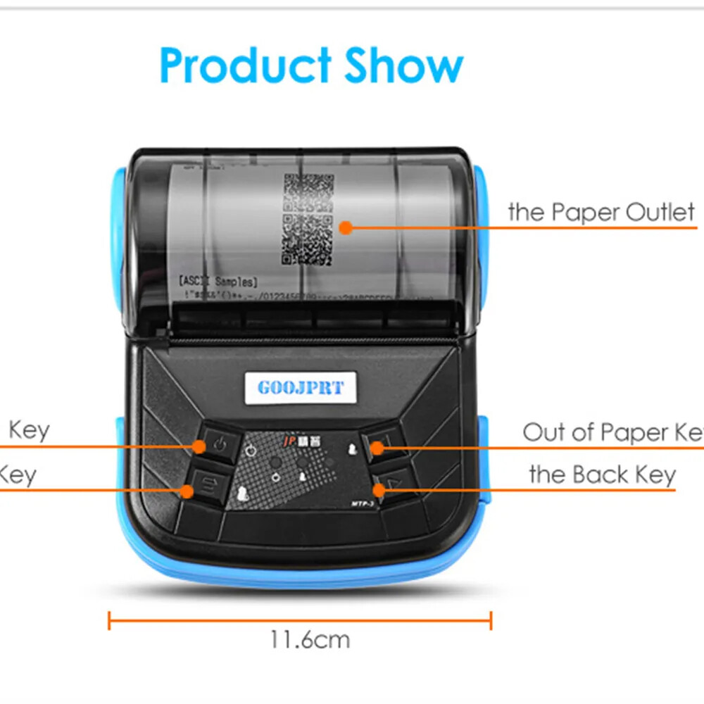 3 Inch/80mm Mini Potable Tickets Printer Thermal Receipts Printer lowest price