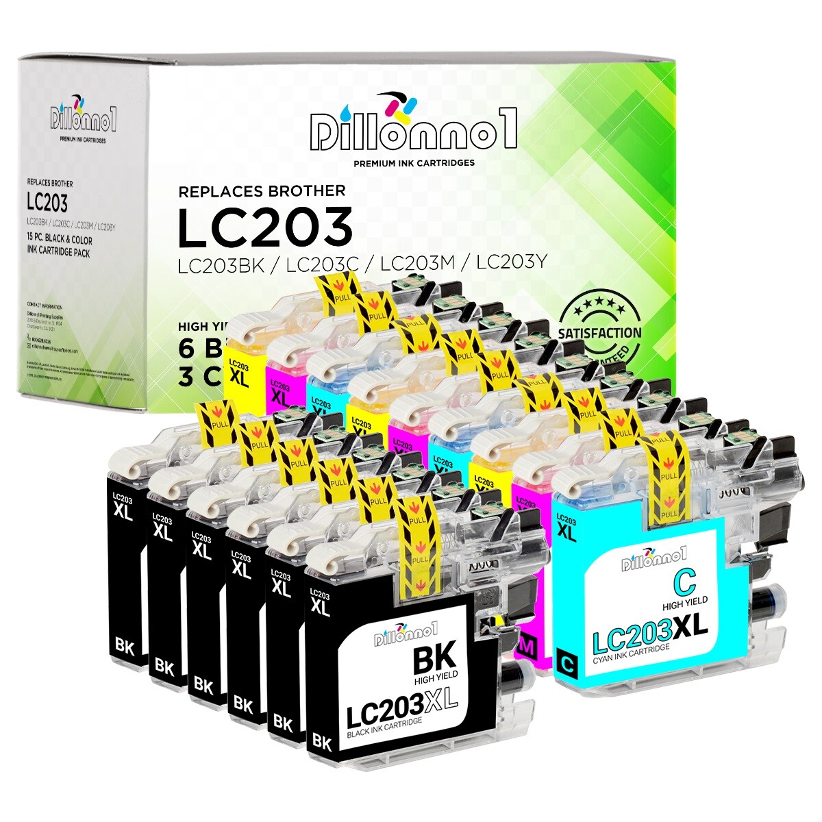 Ink Cartridge for Brother LC203XL LC201 MFC-J460DW MFC-J480DW MFC-J485DW Lot