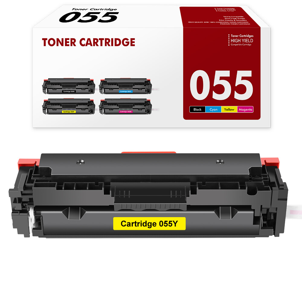 Yellow 055 Toner For Canon 055 imageCLASS MF741Cdw MF743Cdw LBP663Cdw With Chip