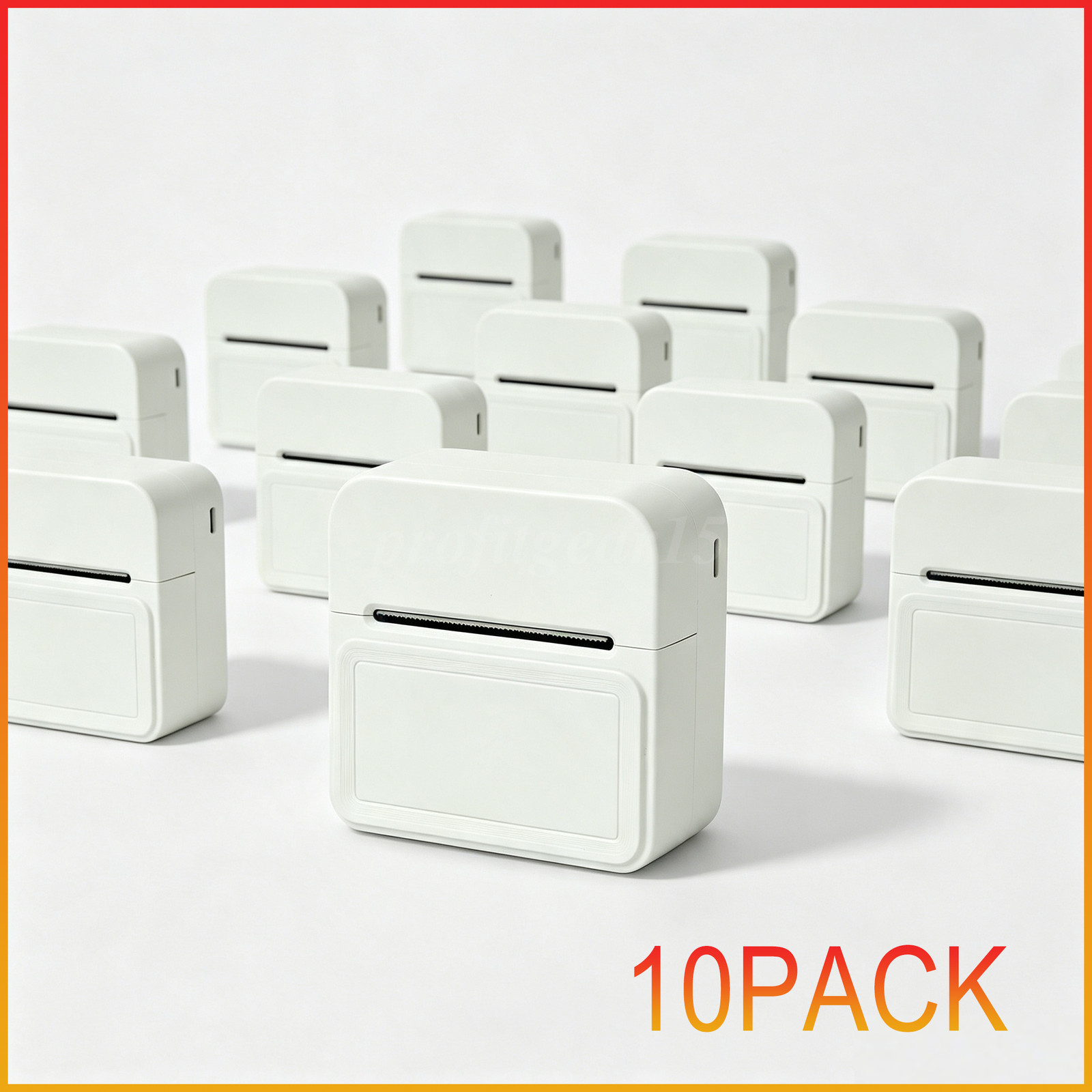 LOT Inkless Portable Thermal Label Printer Bluetooth Mini Sticker Maker w/ paper