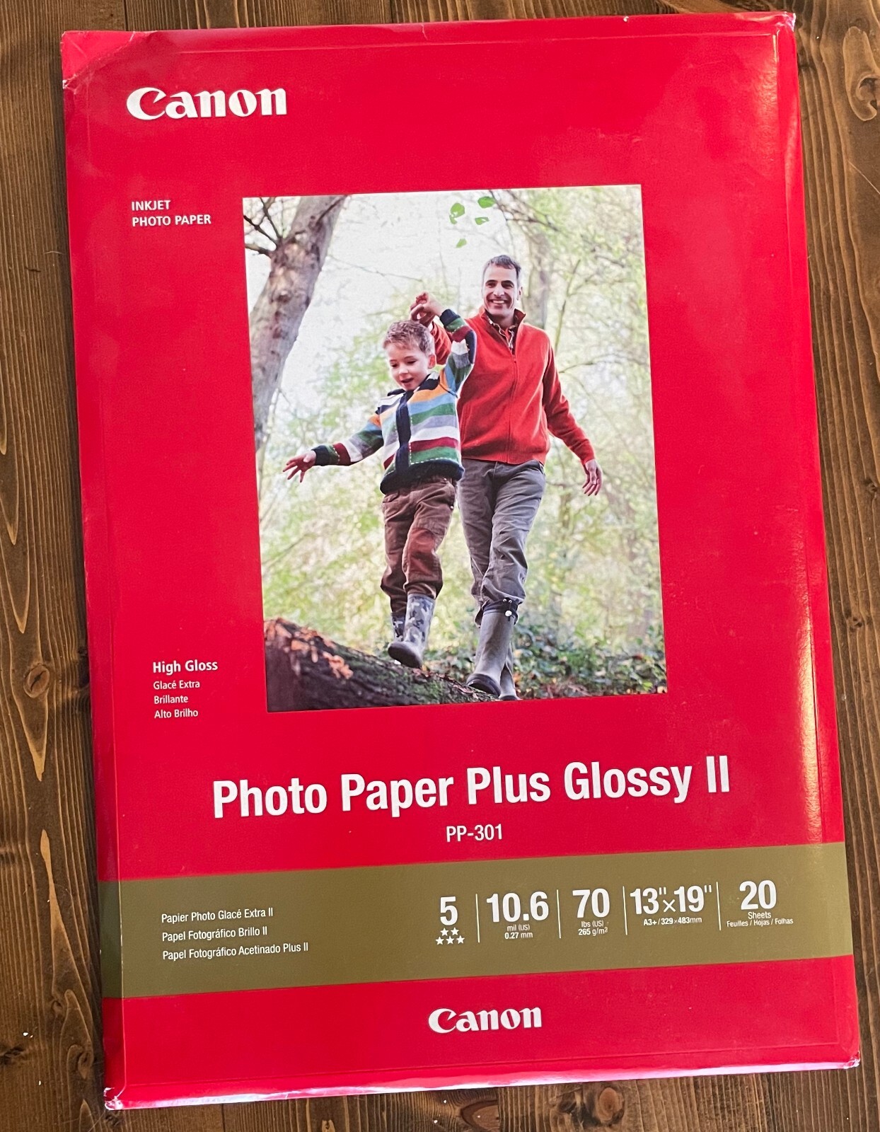 Canon Photo Paper Plus Glossy II PP-201 13×19 High Gloss 20 Sheet Inkjet Printer