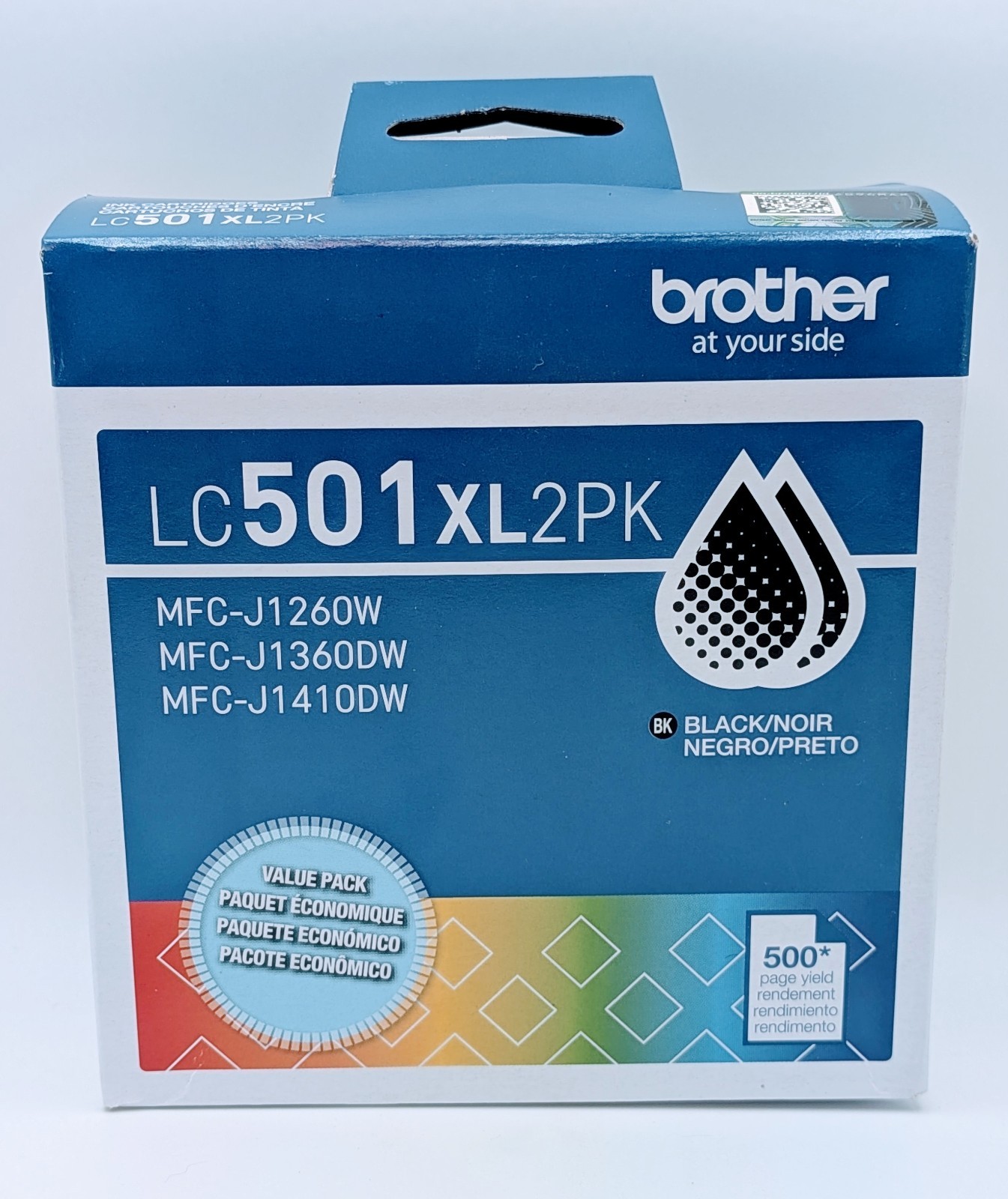 Brother Genuine LC501XL2PK Twin Pack High Yield Black Ink Cartridges FREE SHIP