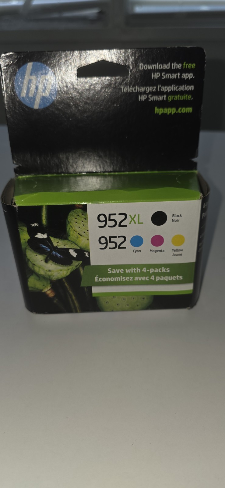 HP Genuine 952XL/952 Ink Cartridge 4-Pack Black Cyan Magenta Yellow