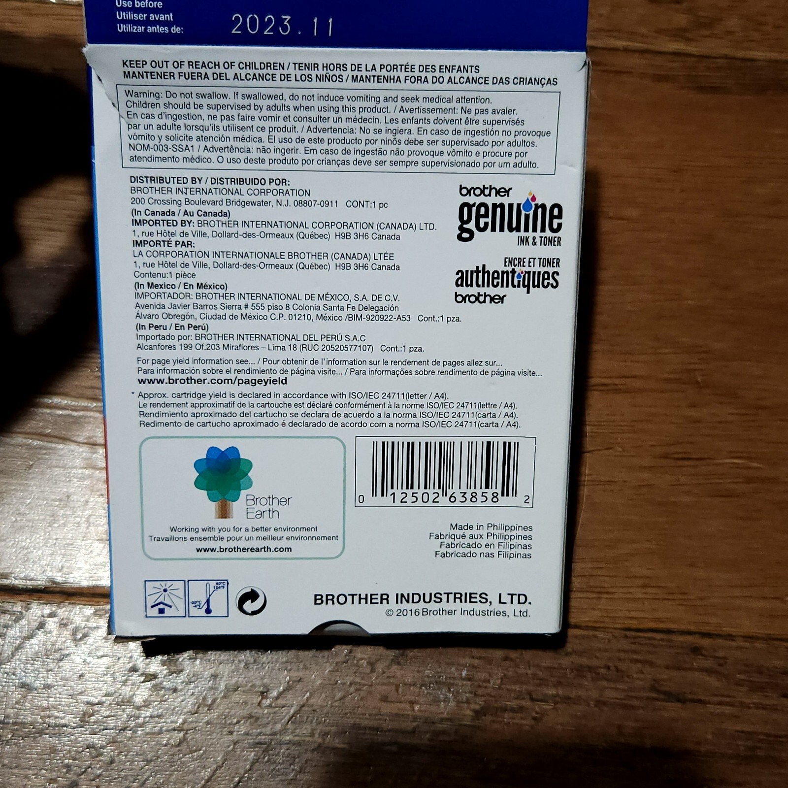 OEM Brother LC203BK XL Black Ink Cartridge Genuine NEW