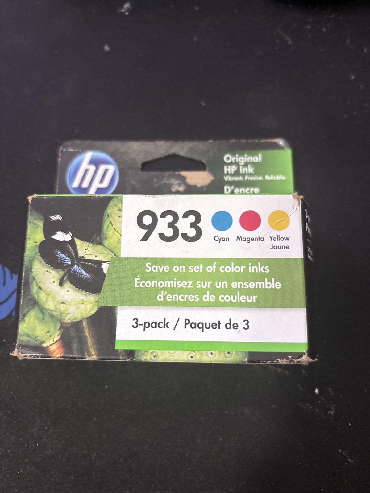 HP 933 Cyan, Magenta and Yellow Ink Cartridges – 3 PACK Exp: 11/2026