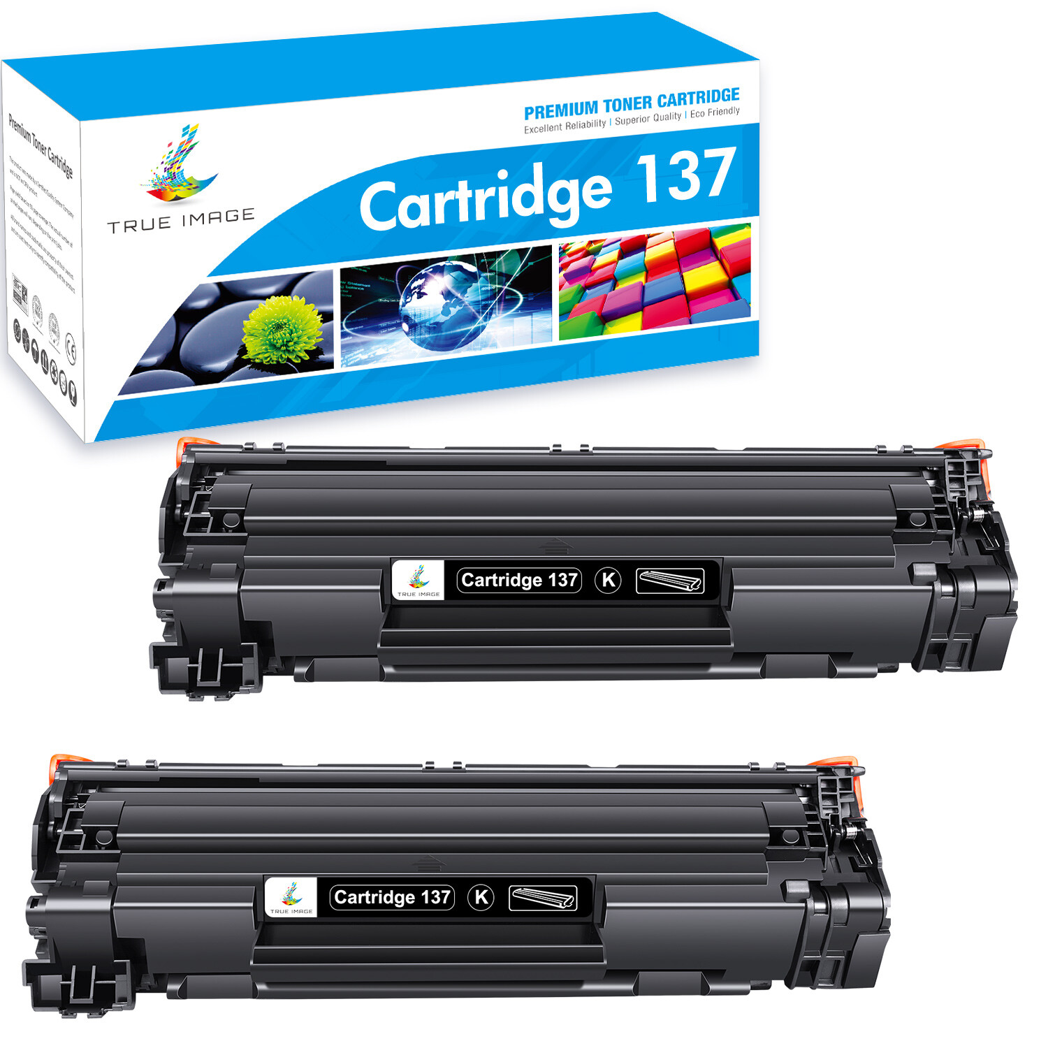 Replacement For Canon 137 9435b001aa Black Toner Cartridge imageCLASS MF236n Lot
