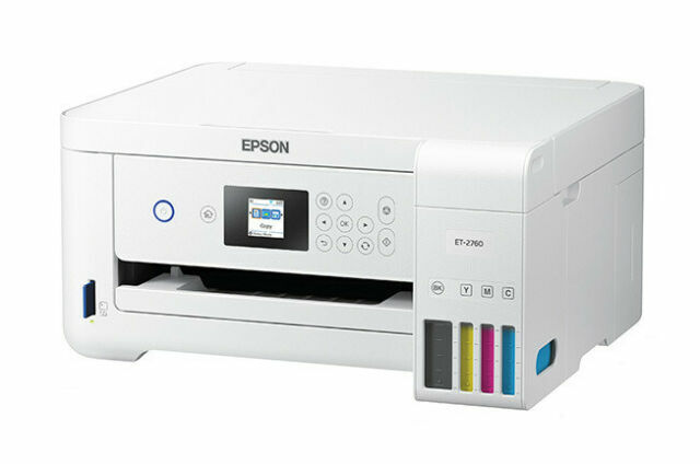 Epson EcoTank ET-2760 Supertank Color Inkjet All-in-One Printer – White