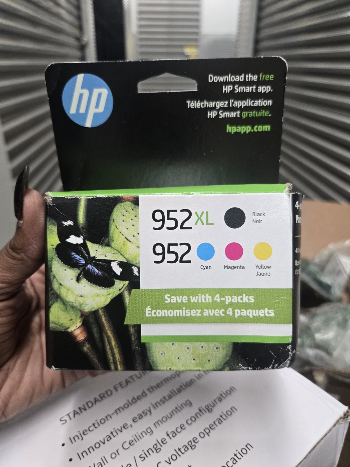 HP 952XL Black + 952 Cyan, Magenta, Yellow Ink, OfficeJet 8702 7720 N9K28AN