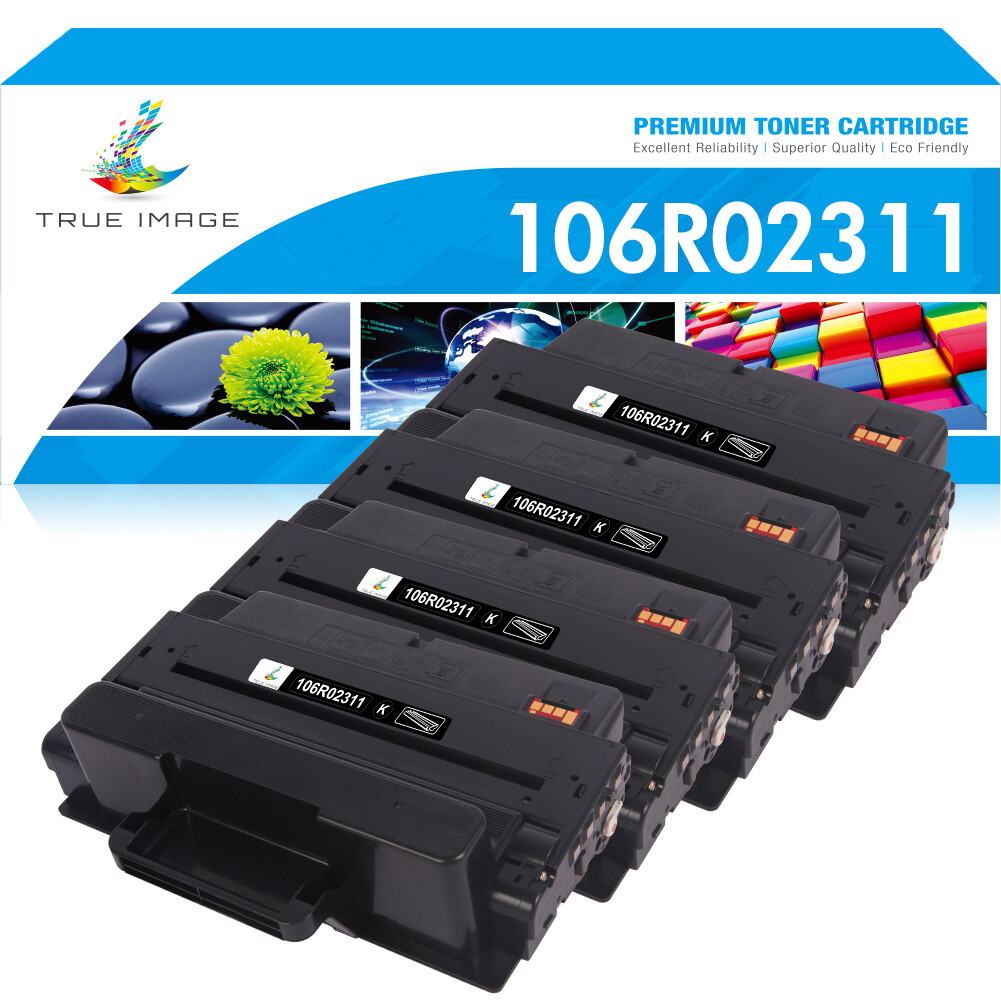 4PK Black Toner Compatible With Xerox 106R02311 WorkCentre 3315DN 3325DN 3325DNI