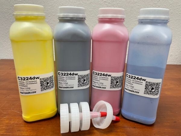(120g x 4) Toner Refill ONLY for Lexmark C3224, C3326, CS331, CS431, CX331 CX431