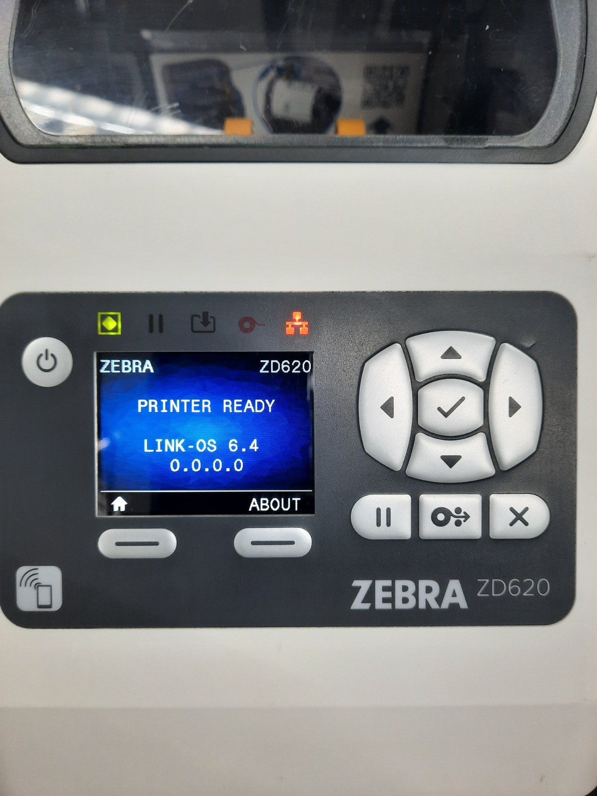 Zebra ZD620 ZD62H43-T01F00EZ-Label Printer-( No Power Supply )-TESTED