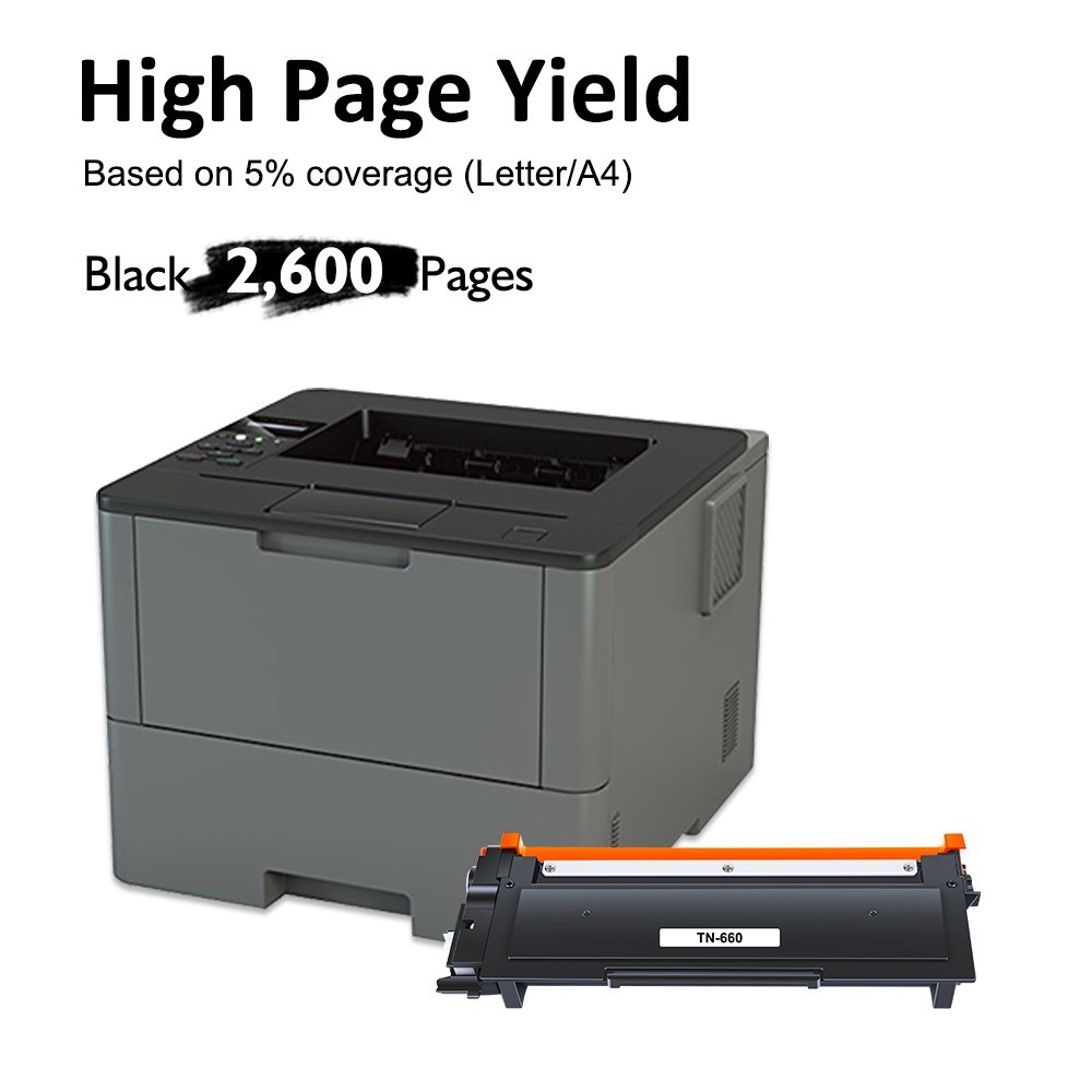 4PK TN660 TN630 Toner Compatible With Brother HL-L2340DW HL-L2360D MFC-L2707DW
