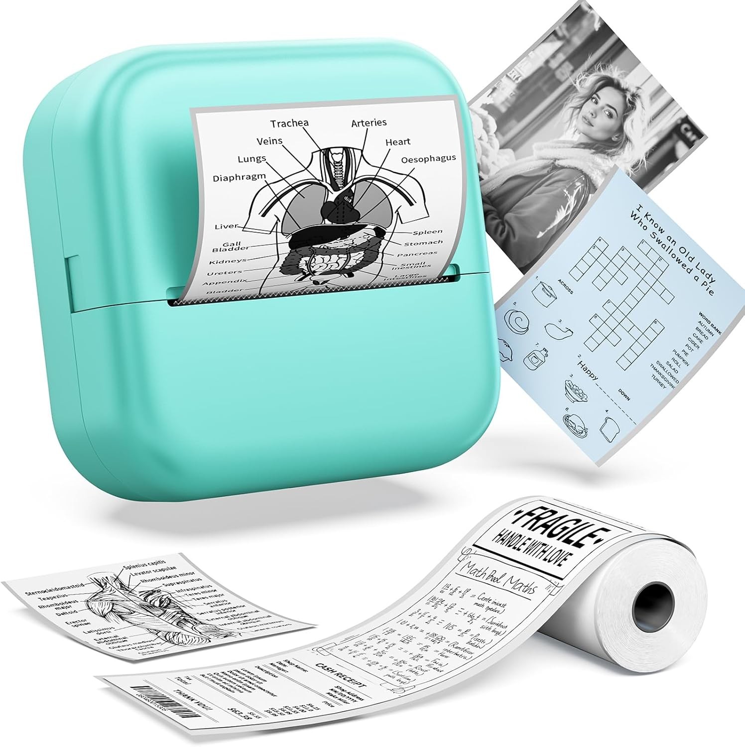 Mini Sticker Printer Sticker Box Printer AI Smart APP Print Pod Mini Printer