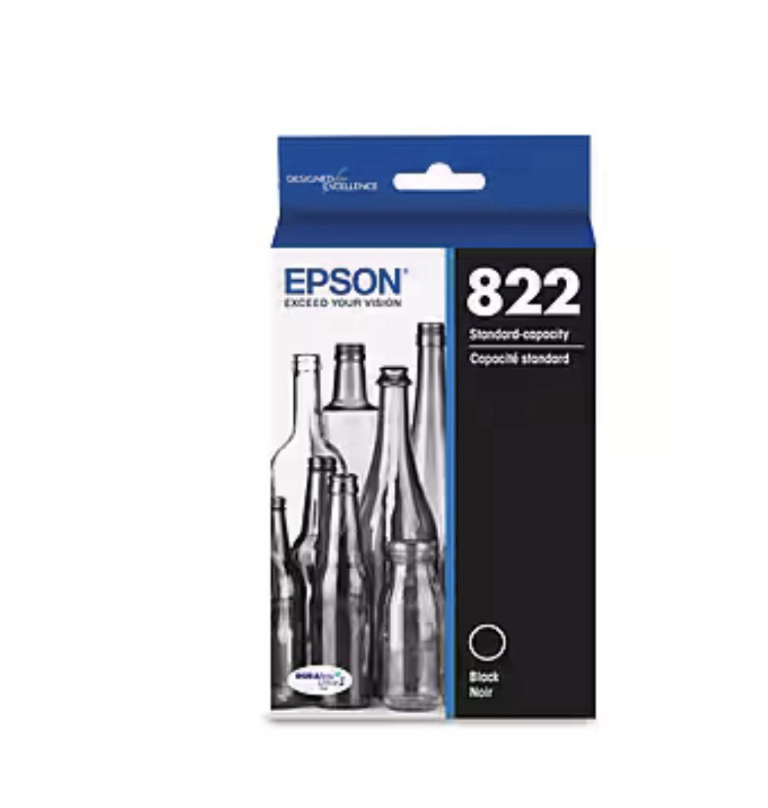 Epson T822 Black Standard Yield InkCartridge (T822120-S)