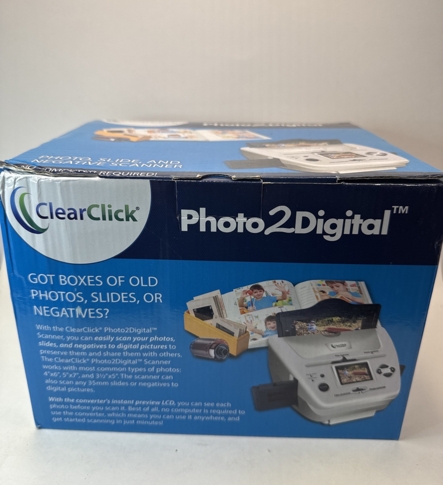 ClearClick Photo to Digital Photo Slide and Film Scanner. No Memory Card.