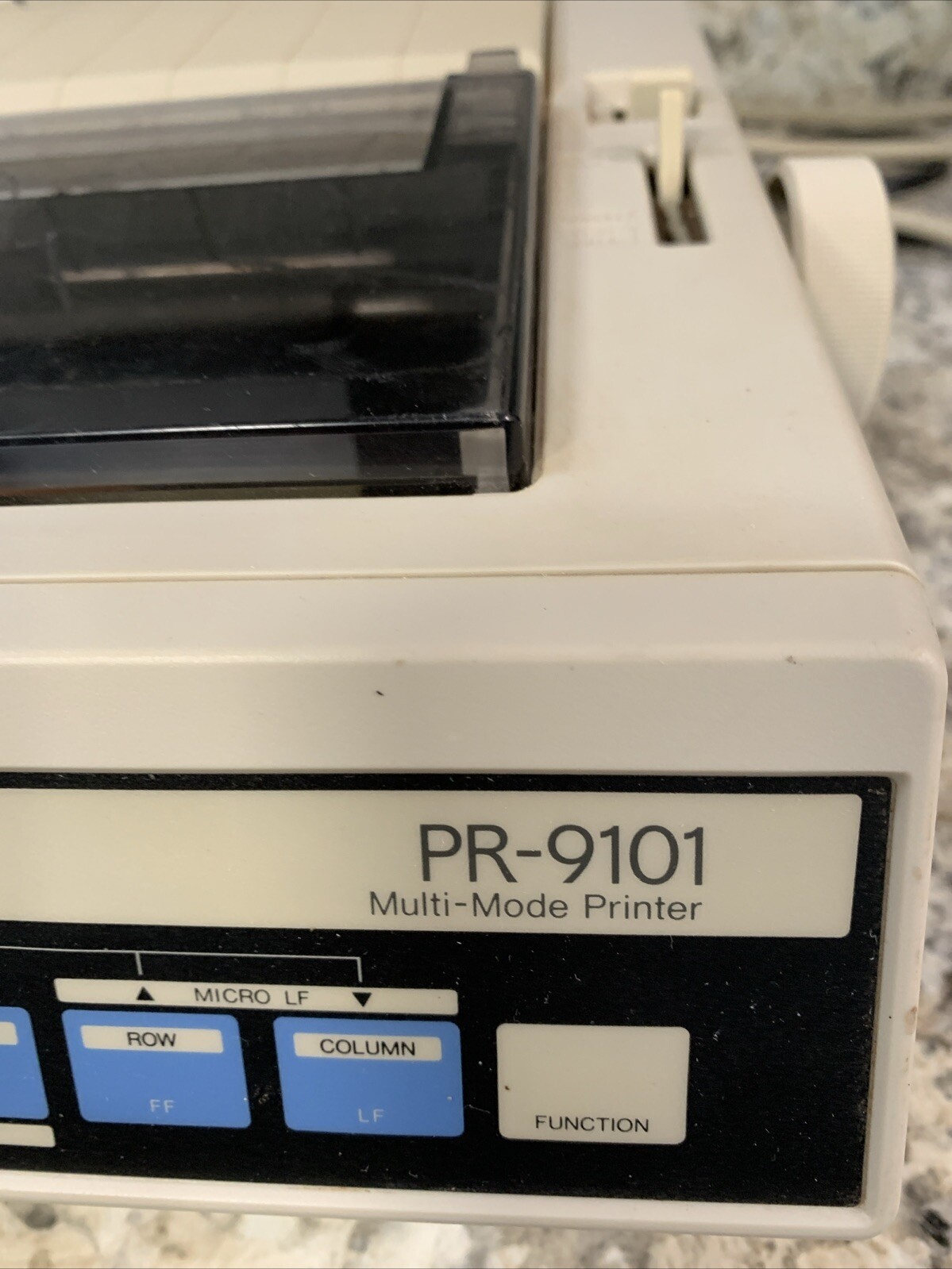 Raven PR-9101 Dot Matrix Multi-Mode Printer With Dust Cover UNTESTED