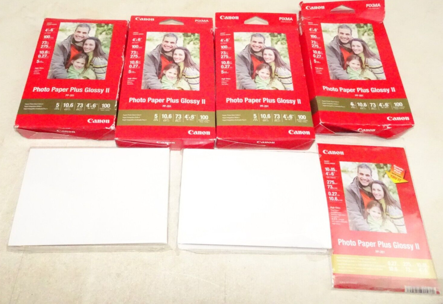 Canon Photo Paper Plus Glossy II PP-201 Pixma Inkjet 4×6″ Over 450 Sheet Germany