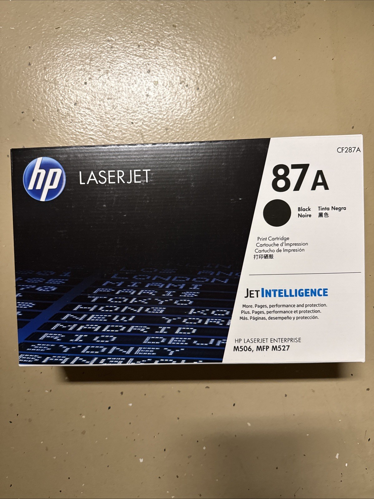 HP CF287A 87A Black Toner Print Cartridge