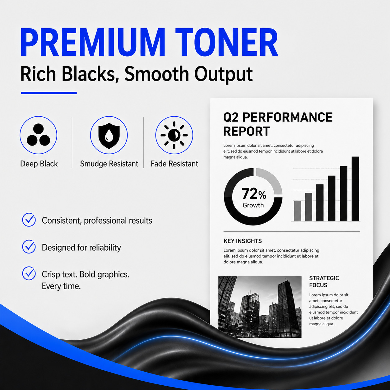 1PK CRG-051H Toner Cartridge For Canon 051H IMAGECLASS MF267dw MF269dw Printer