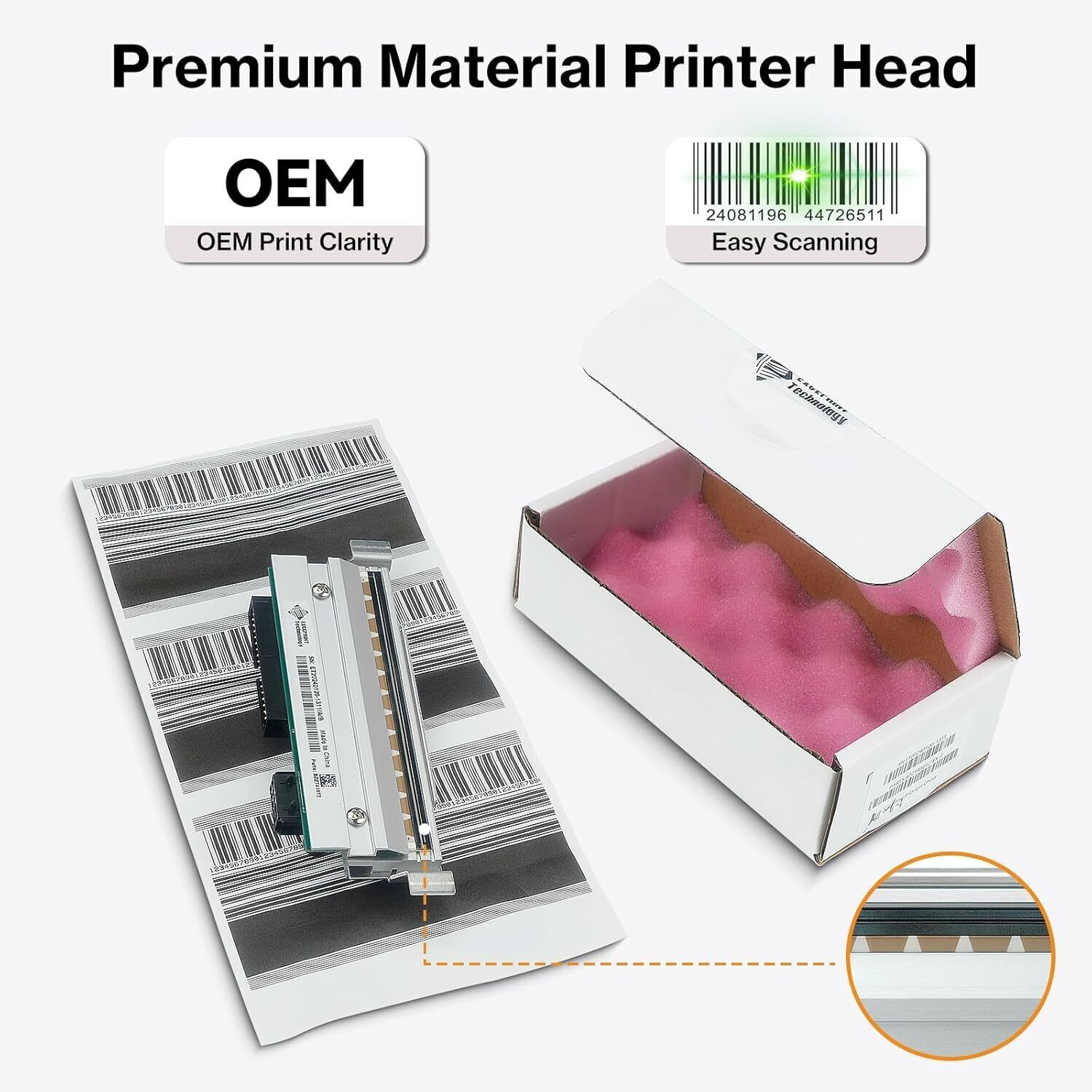 2X P1058930-009 Premium Printhead for Zebra ZT410 ZT411 Thermal Printer 203dpi,