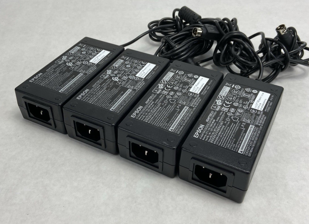 Espon Printer M235B 24V 1.5A C1 AC Adapter – Lot of 4 (Four)