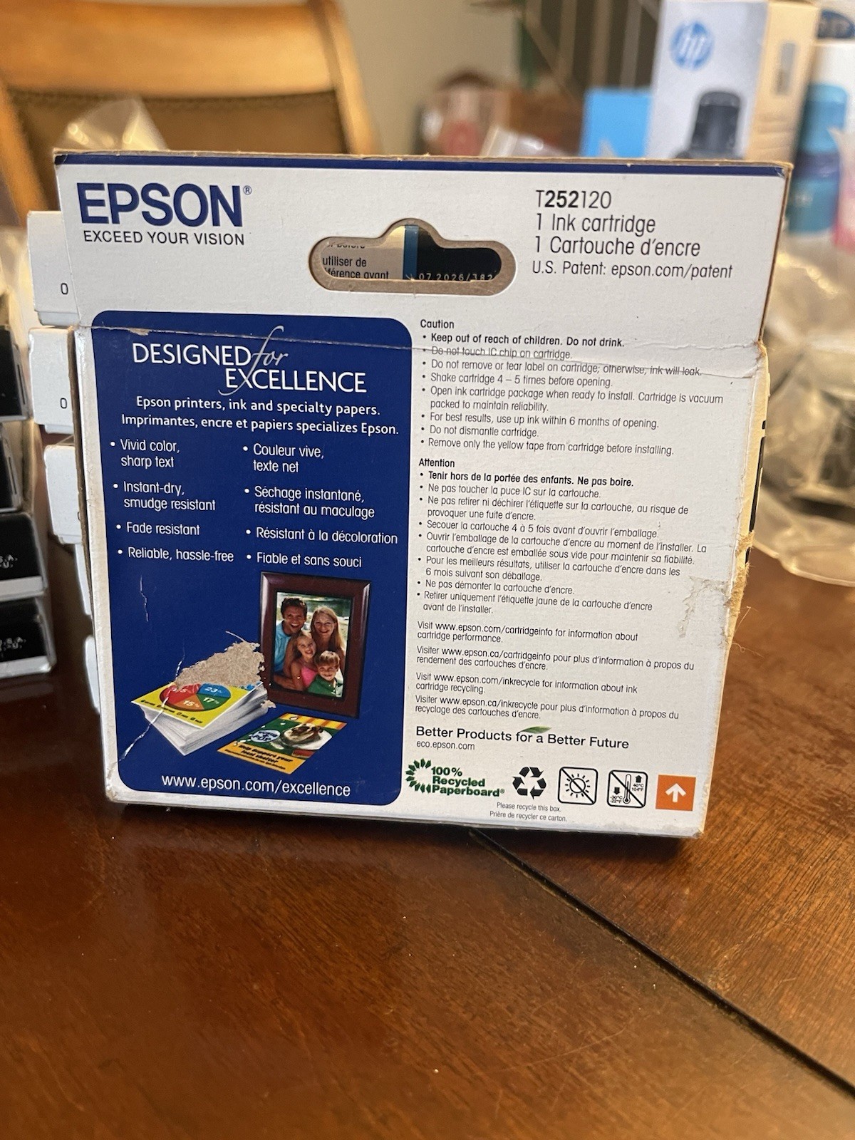 EPSON 252 Black Ink Cartridge Standard-Capacity EXP 07/2025