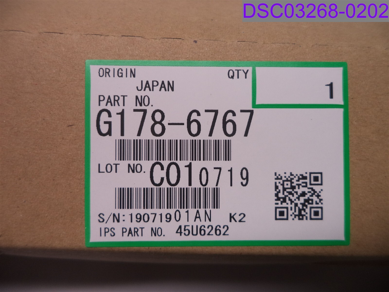 Genuine Ricoh Transfer Roller Coating Bar P/N G178-6767