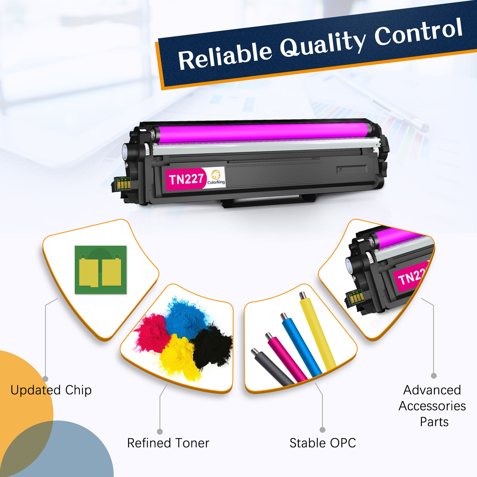 Toner Compatible for Brother HL-L3230CDW HL-L3270CDW MFC-L3750CDW TN227 223 LOT