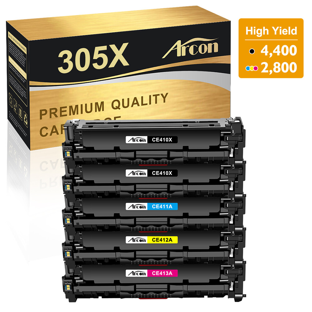 CE410X Toner Cartridge Set for HP 305X LaserJet Pro 400 Color M451nw M475dw LOT