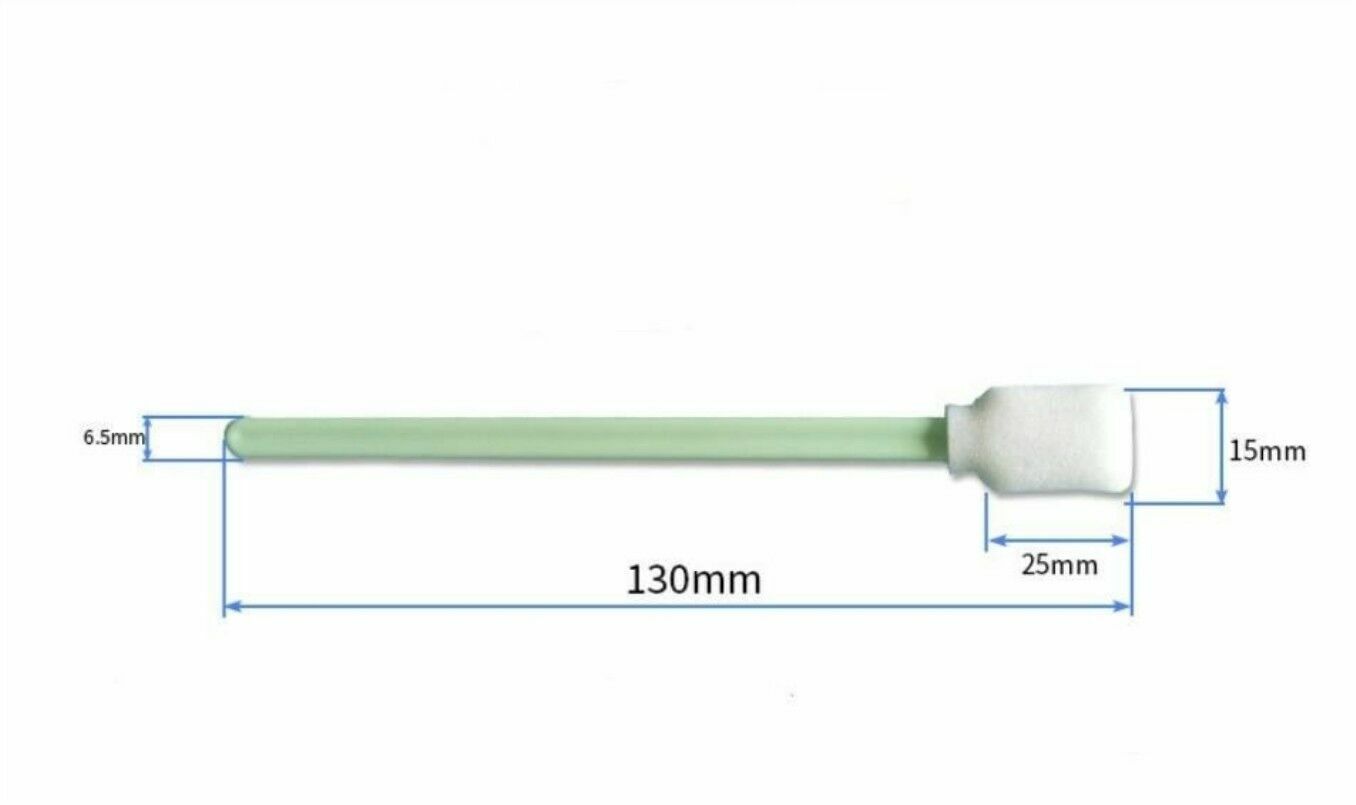 100pcs Cleaning Swabs Swab Sponge Stick For Solvent Format Inkjet Printer Roland