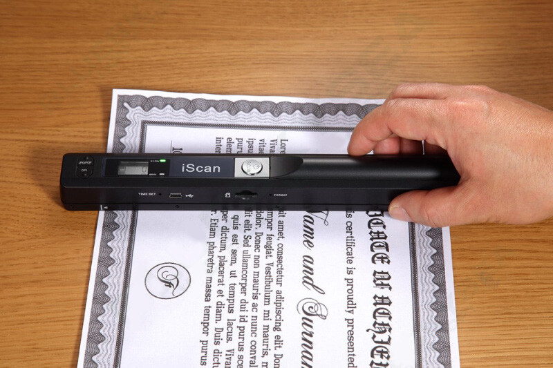 900 Dpi Handheld Portable Handy Scanner Document Photo A4 Scan to PDF JPG Mini