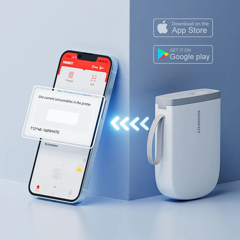 NIIMBOT D11 Mini Portable Label Printer 300DPI Bluetooth Wireless Maker