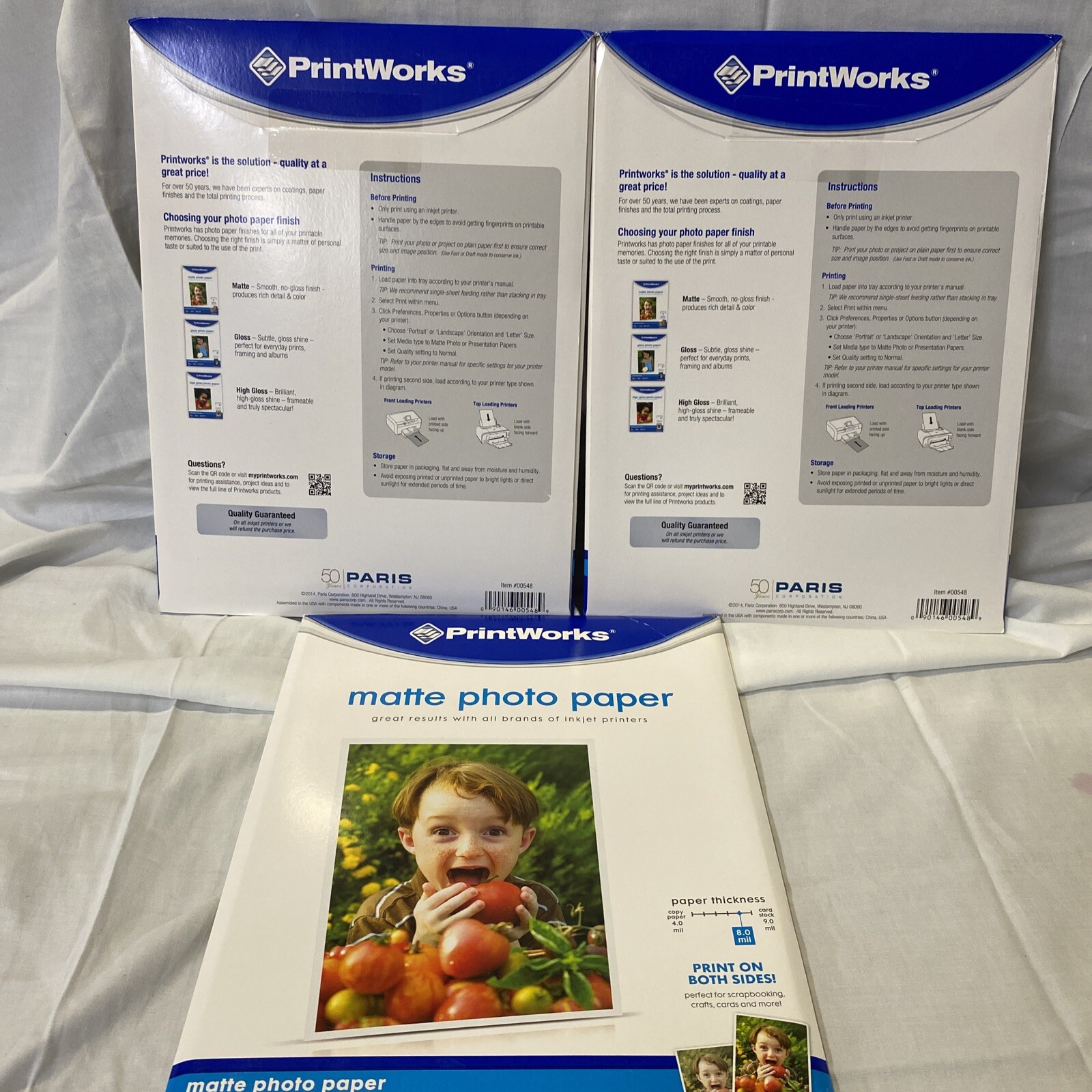 matte photo paper 8mil for inkjet printers Print On Both Sides 90 Sheets 8.5×11”
