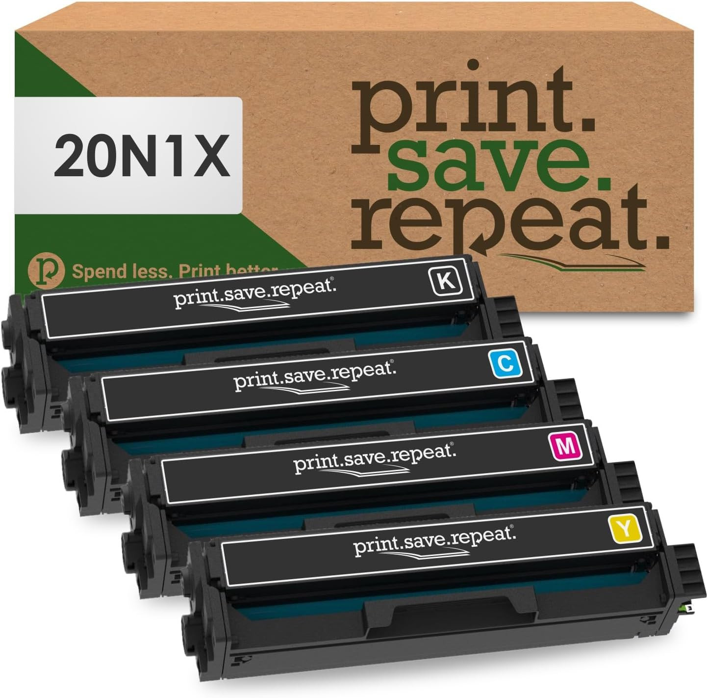 Print.Save.Repeat. Lexmark 20N1X 4-Color Combo Pack Toner for CS431, CX431