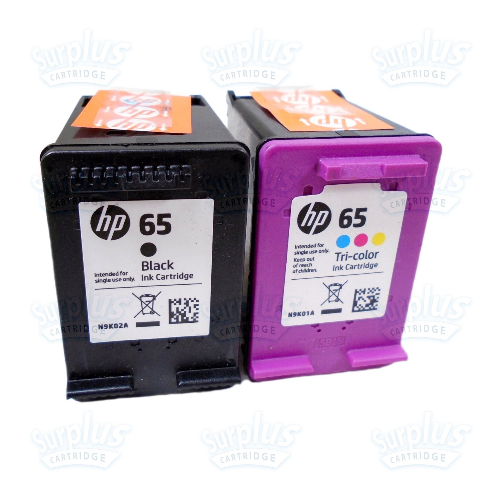 2PK Genuine HP 65 Black & Color Standard Ink Cartridges ENVY 5032 DeskJet 3752