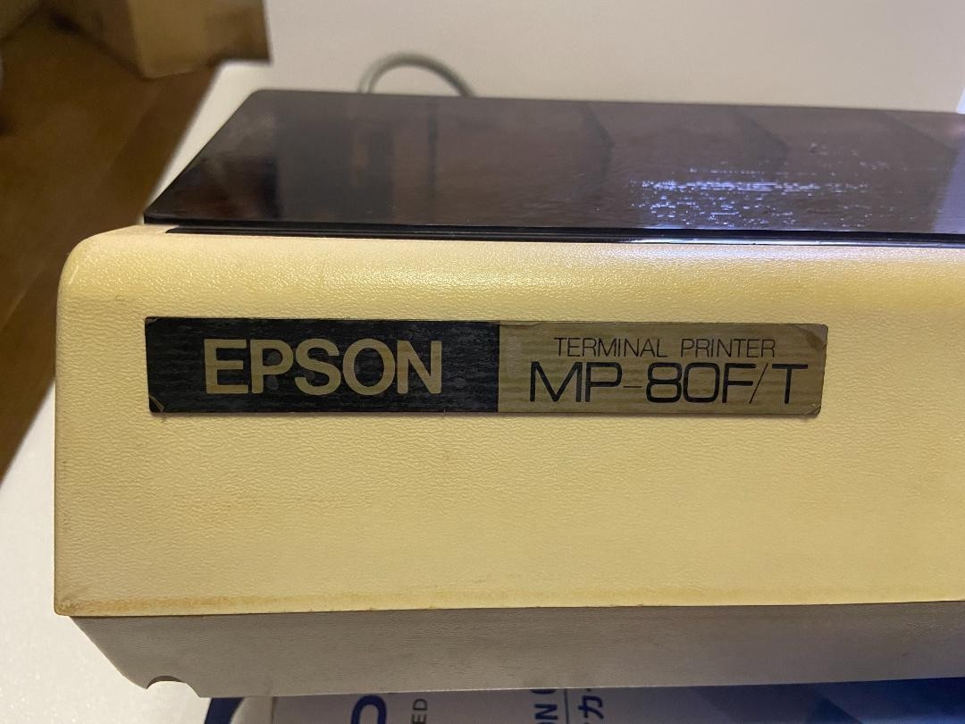 EPSON MP‑80 Type II Dot Matrix Printer Set for Apple II 1980 Tested Working