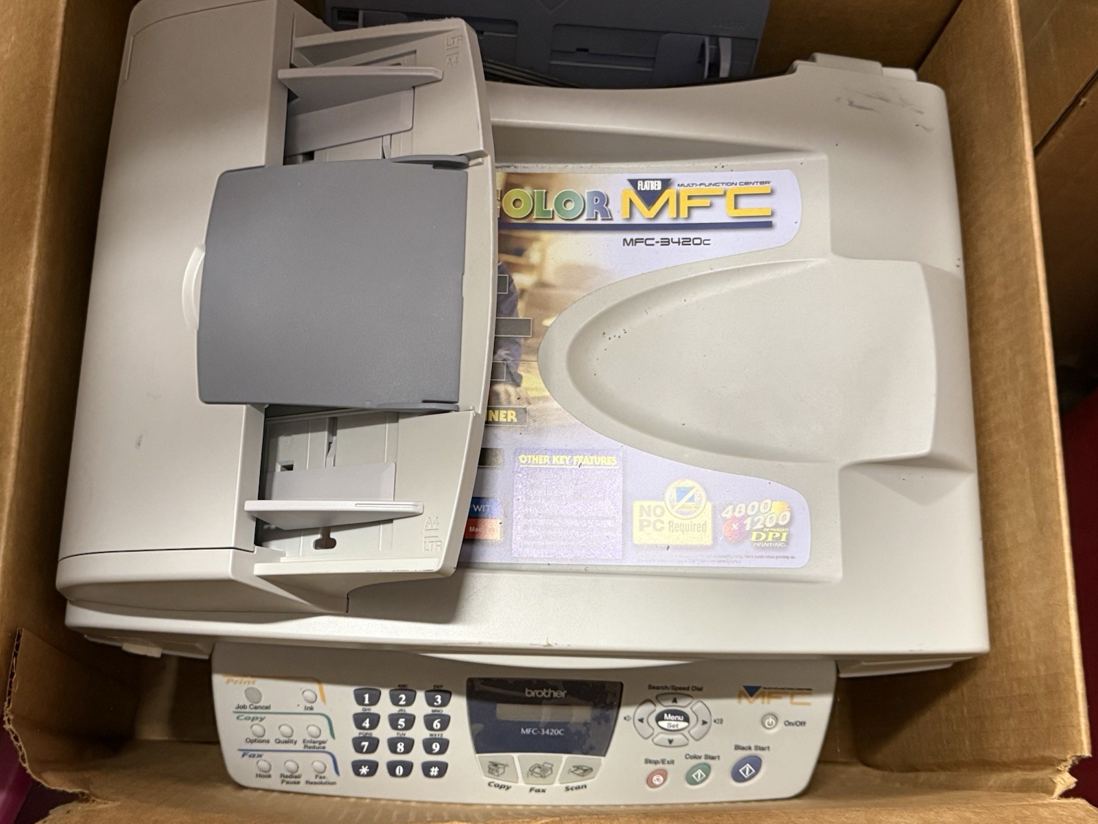 Brother MFC-3240c Color Inkjet MFP Printer Fax Copier Scanner 5 In 1
