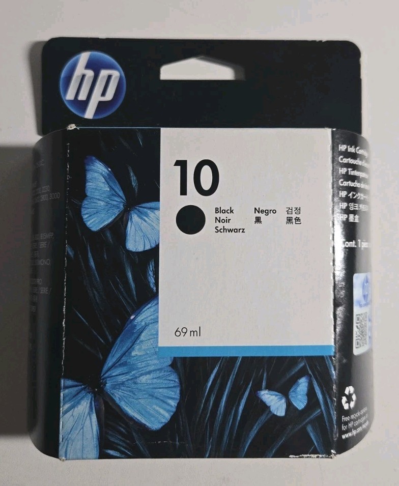 Hp 10 Black Ink Cartridge C4844A Officejet 9130 | Exp. Dec 2014