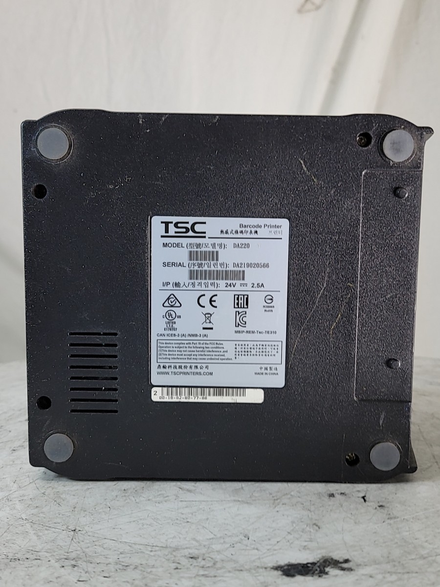 TSC DA220 DIRECT THERMAL LABEL PRINTER SEEE NOTES