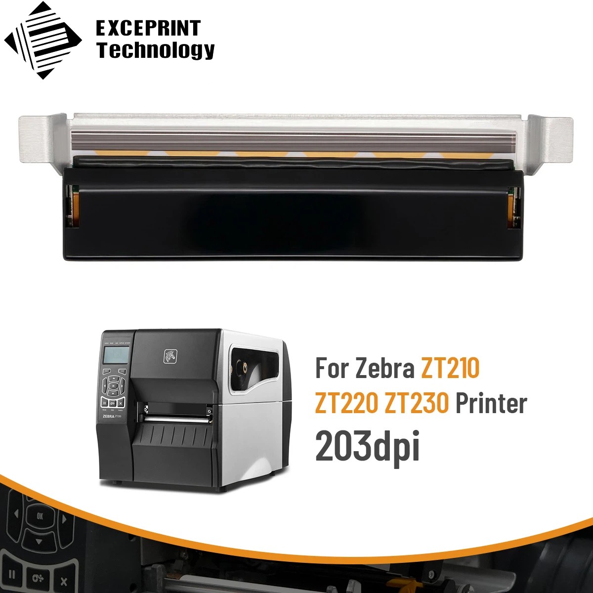 P1037974-010 ZT210 203DPI Thermal Printhead for Zebra ZT210 ZT220 ZT230 Printer