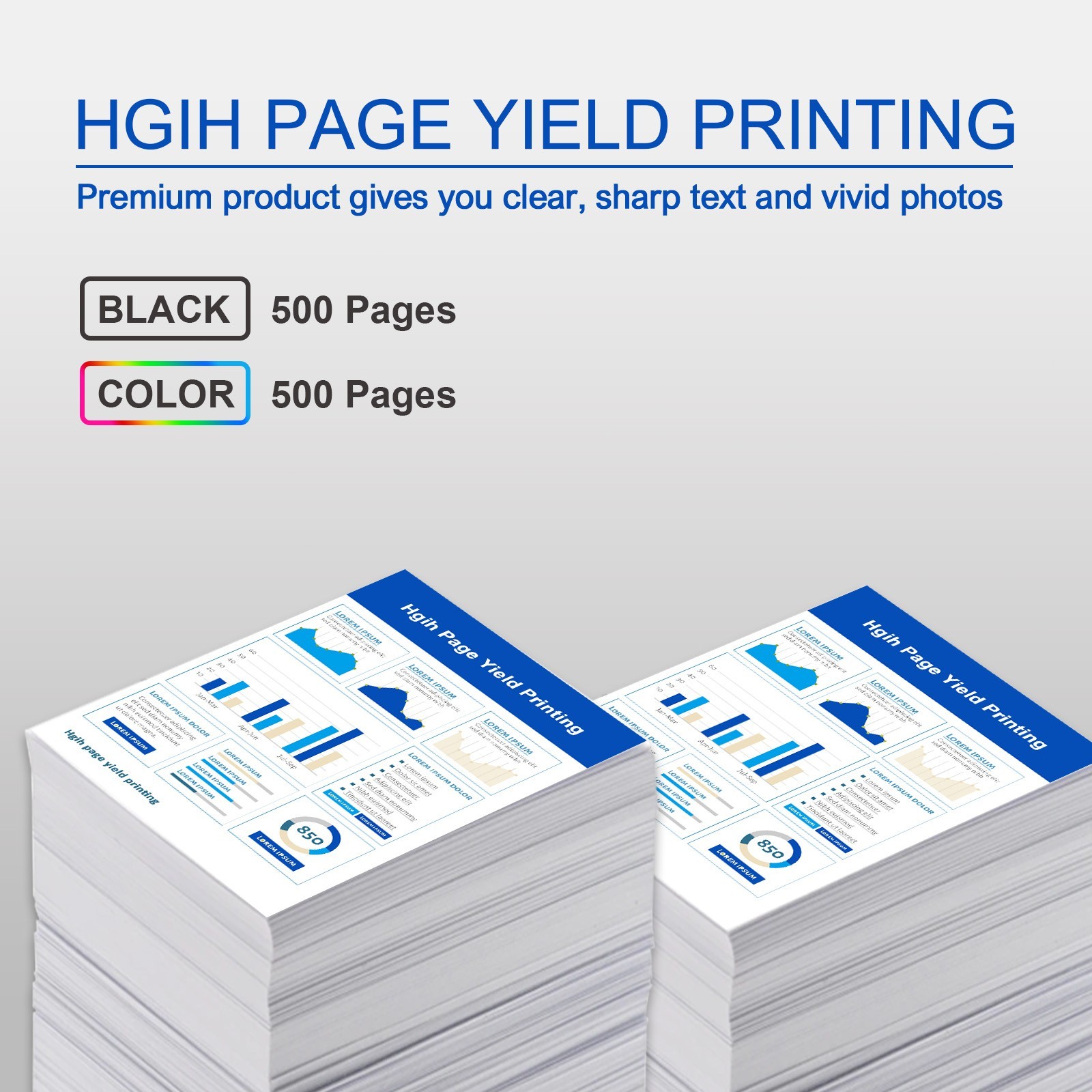 4-pk LC501XL Ink Cartridges for Brother MFC-J1260DW MFC-J1360DW J1410DW LC501 XL
