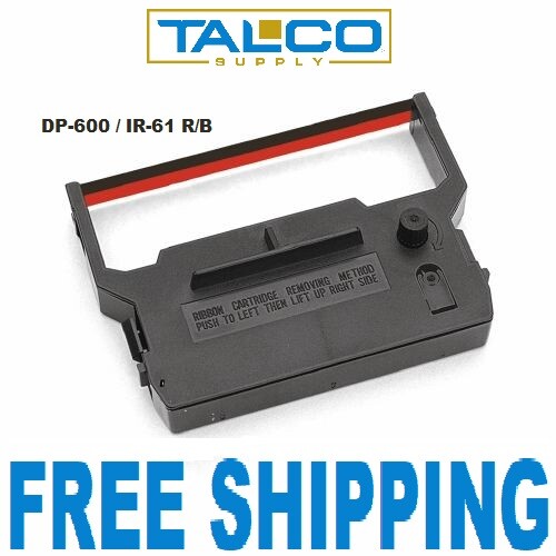 (6) BLACK/RED Printer Ribbons for CITIZEN iDP-3520/3530/3535/3540/3545/3550/4530