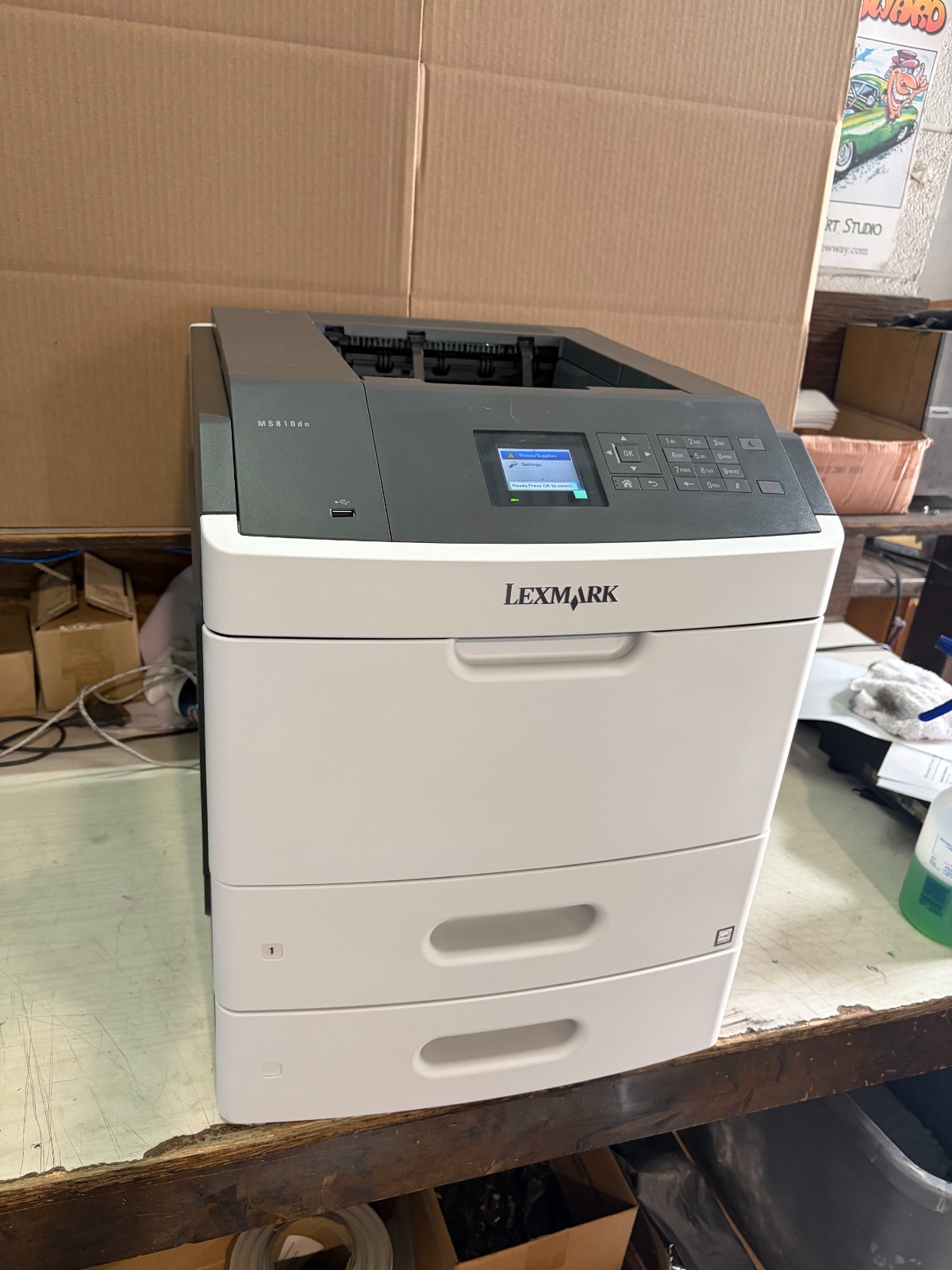 Lexmark MS810dn Monochrome Laser Printer – Only 651 Pages | Duplex | 40G0110