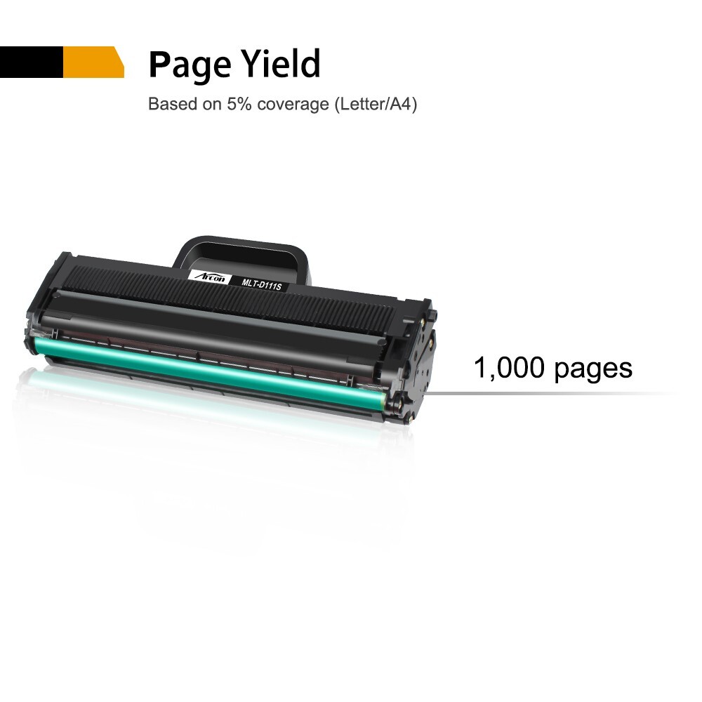 2 Toner Cartridges For Samsung MLT-D111S Xpress M 2070W M2070FW M2020W MLTD111S