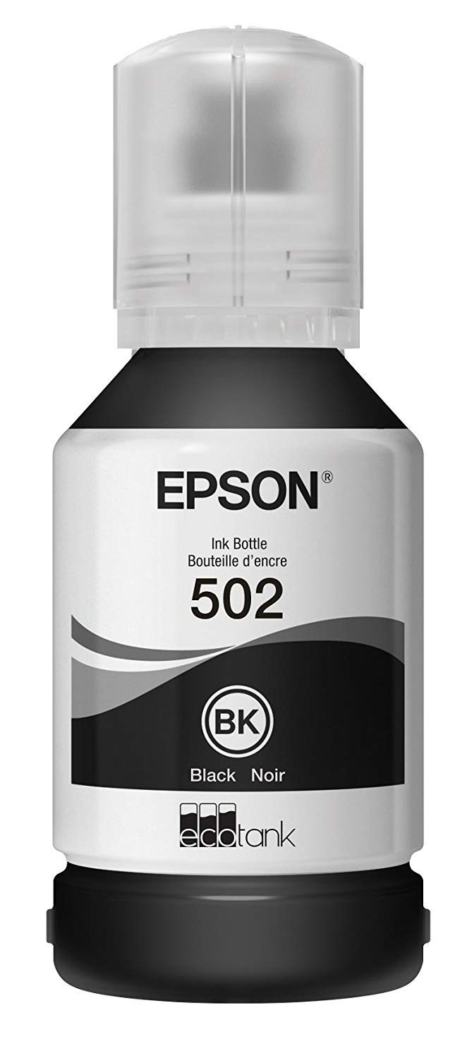 Genuine Epson 502 Black Ink Bottle for ET-2700 ET-2750 ET-3700 ET-3750