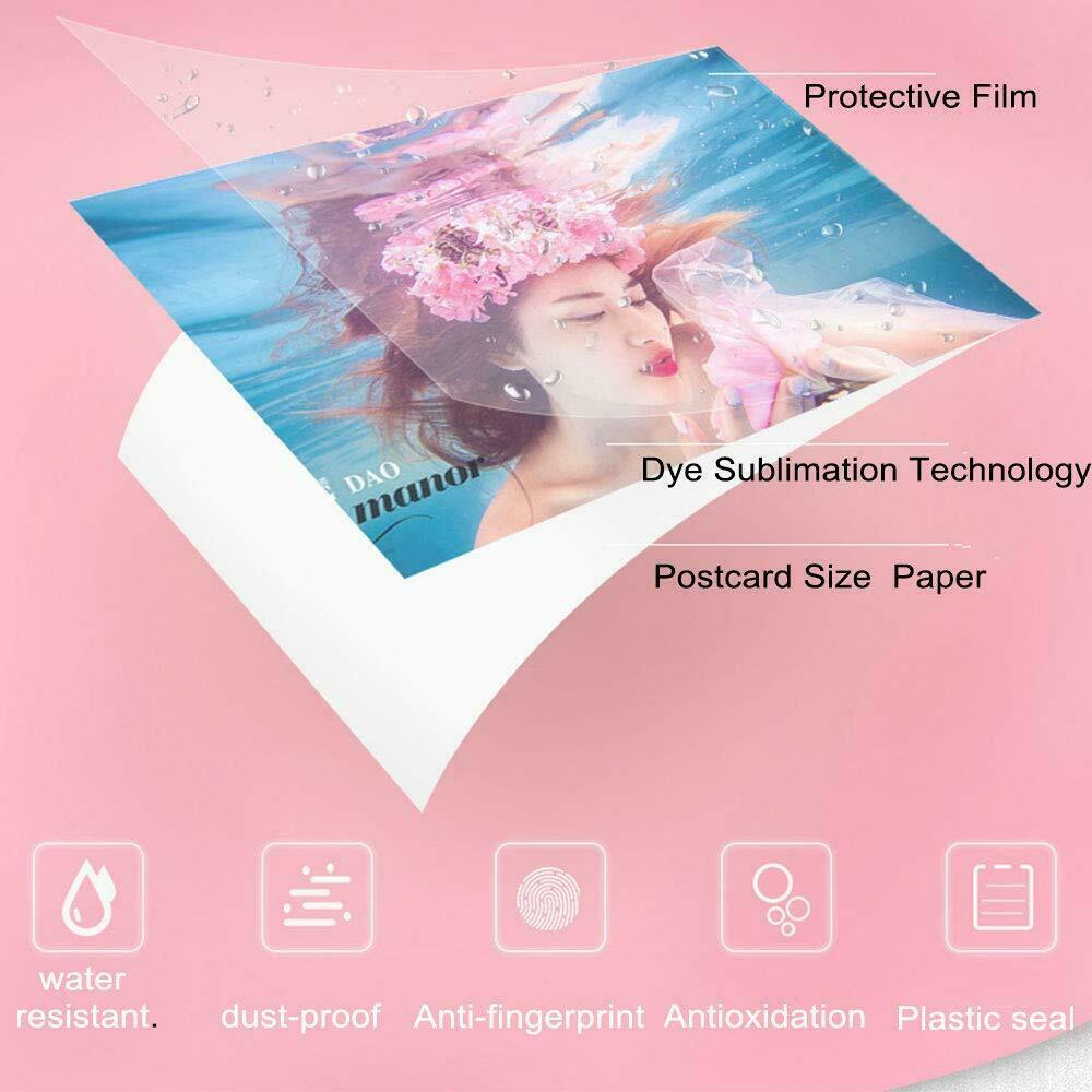 5pk fit Canon KP-108IN Compatible Color Ink Paper Set for Selphy CP1300/CP1200