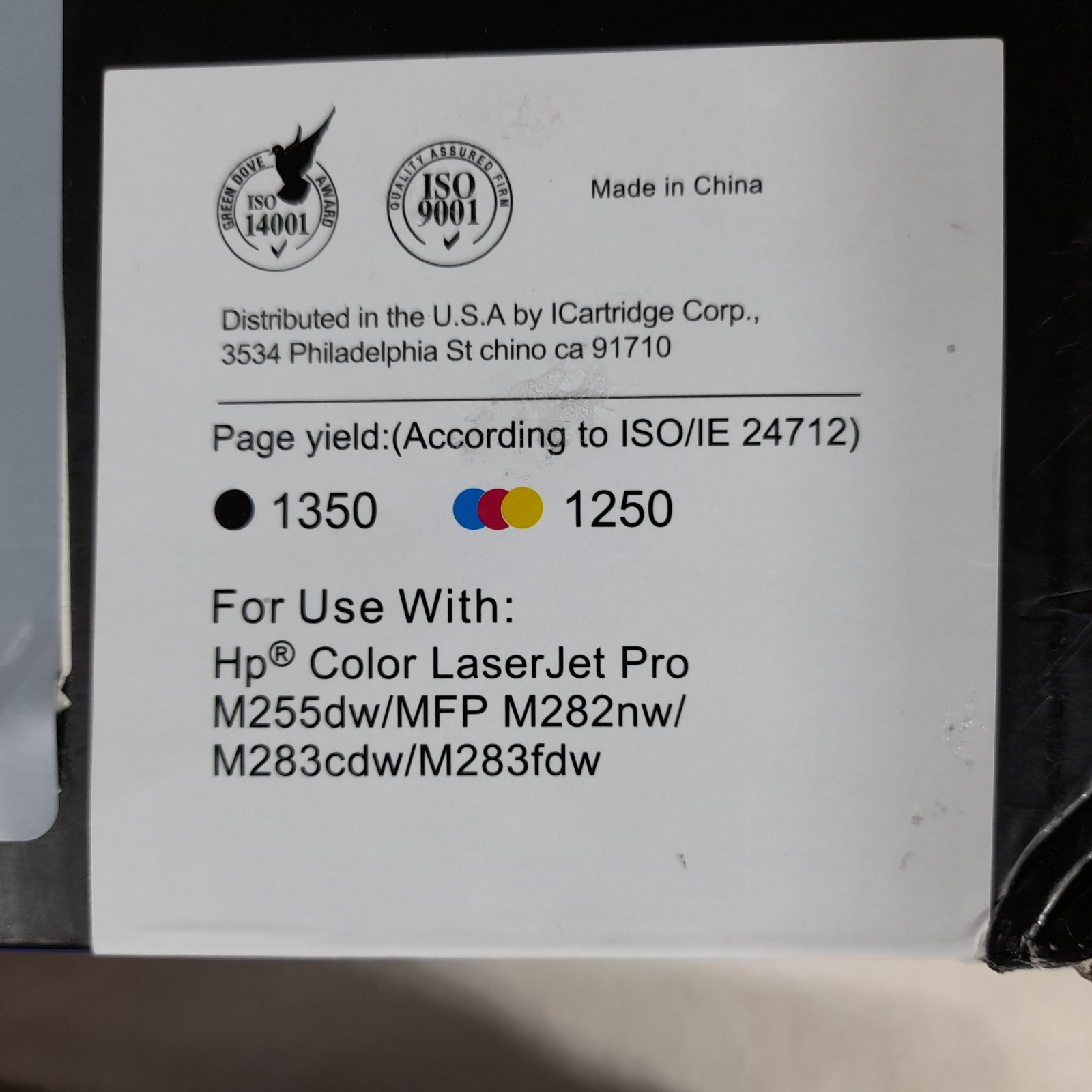 NEW~W2110A Toner Compatible for HP 206A LaserJetPro (Black, Magenta and Cyan)