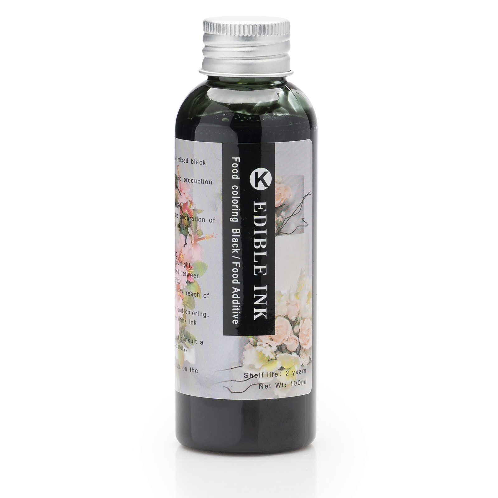 Black (3.5oz) 100ml Edible Ink Refill Bottle Compatible for Canon Cartridge