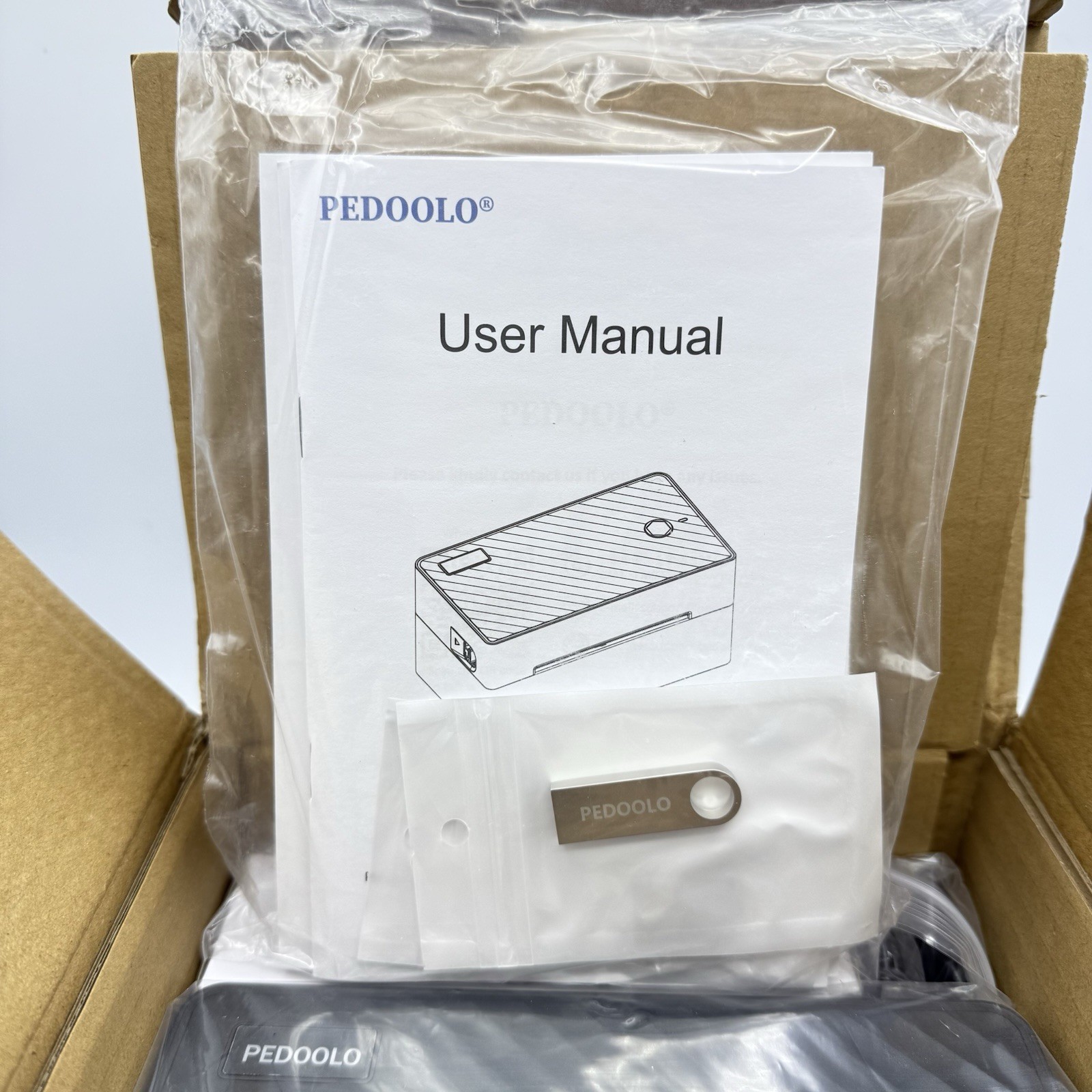 PEDOOLO Thermal Label Printer Bluetooth USB Model BY-482BT NEW OPEN BOX Complete