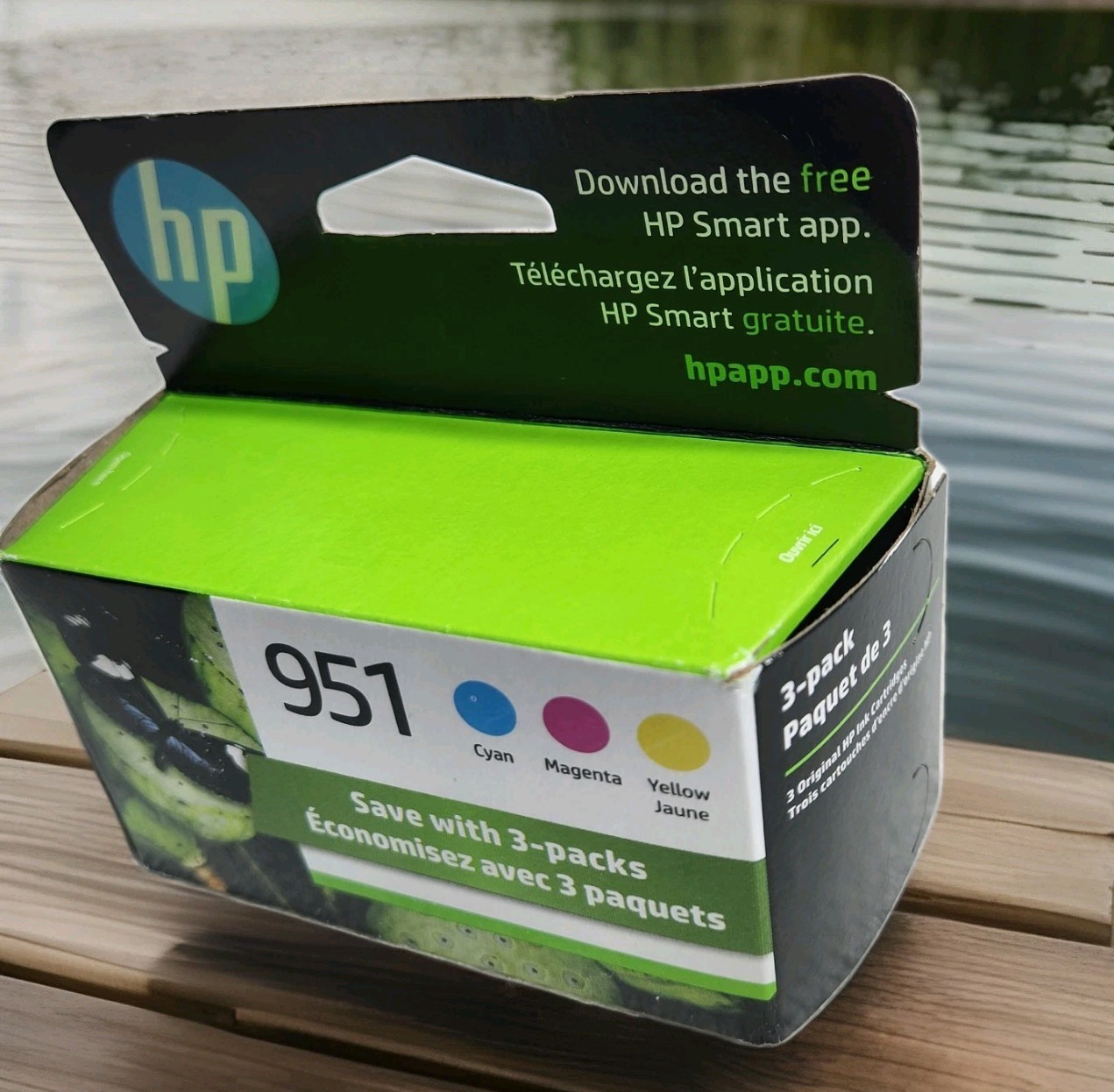 New Genuine HP 951 Ink Cart CR314FN 3-Pack Cyan Magenta Yellow Exp 08 2026